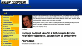 What Bauercomp.cz website looked like in 2018 (5 years ago)