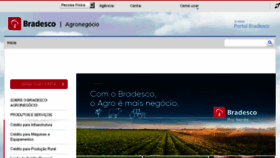 What Bradescoagronegocio.com.br website looked like in 2018 (5 years ago)