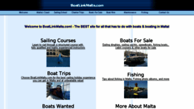 What Boatlinkmalta.com website looked like in 2018 (5 years ago)