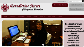 What Benedictinesisters.org website looked like in 2018 (5 years ago)