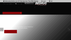 What Bedrug.com website looked like in 2018 (5 years ago)