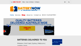 What Batterynow.com.au website looked like in 2018 (5 years ago)