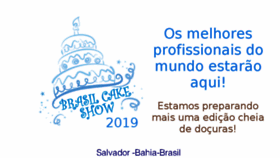 What Brasilcakeshow.com.br website looked like in 2018 (5 years ago)