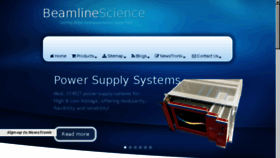 What Beamlinescience.com website looked like in 2018 (5 years ago)