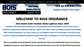 What Boisinsurance.com website looked like in 2018 (5 years ago)