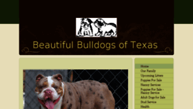 What Beautifulbulldogsoftexas.com website looked like in 2018 (5 years ago)