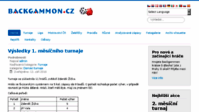 What Backgammon.cz website looked like in 2018 (5 years ago)
