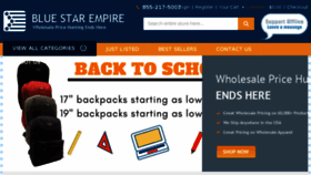 What Bluestarempire.com website looked like in 2018 (5 years ago)