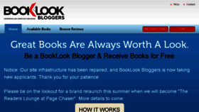What Booklookbloggers.com website looked like in 2018 (5 years ago)