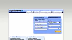 What Blancas.paginasamarillas.es website looked like in 2018 (5 years ago)