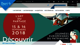 What Brest.fr website looked like in 2018 (5 years ago)