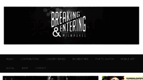 What Breakingandentering.net website looked like in 2018 (5 years ago)