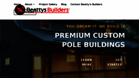 What Beattysbuilders.com website looked like in 2018 (5 years ago)