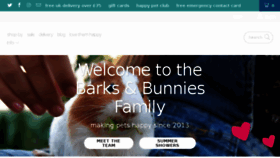 What Barksandbunnies.co.uk website looked like in 2018 (5 years ago)
