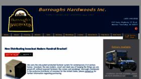 What Burroughshardwoods.com website looked like in 2018 (5 years ago)