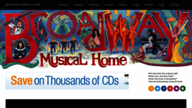 What Broadwaymusicalhome.com website looked like in 2018 (5 years ago)