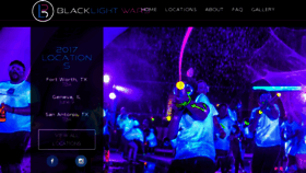 What Blacklightwars.com website looked like in 2018 (5 years ago)