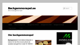 What Backgammonspel.se website looked like in 2018 (5 years ago)