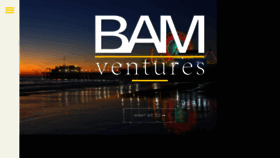 What Bam.vc website looked like in 2018 (5 years ago)