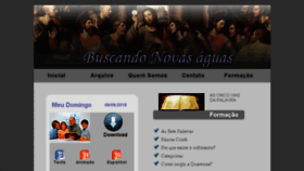 What Buscandonovasaguas.com website looked like in 2018 (5 years ago)