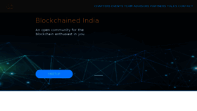 What Blockchainedindia.com website looked like in 2018 (5 years ago)