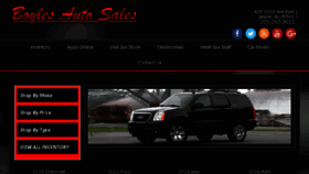 What Boylesauto.com website looked like in 2018 (5 years ago)