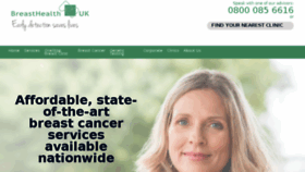 What Breasthealthuk.com website looked like in 2018 (5 years ago)