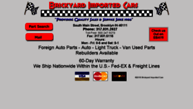 What Brickyardimportedcars.com website looked like in 2018 (5 years ago)