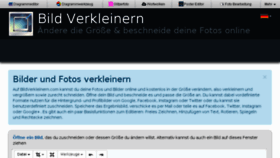 What Bildverkleinern.com website looked like in 2018 (5 years ago)