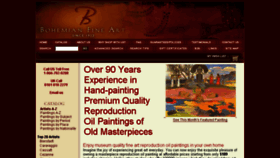 What Bohemianfineart.com website looked like in 2018 (5 years ago)