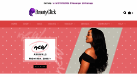What Beautyclick.co.ke website looked like in 2018 (5 years ago)