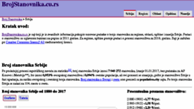 What Brojstanovnika.cu.rs website looked like in 2018 (5 years ago)