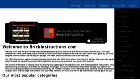 What Brickinstructions.com website looked like in 2018 (5 years ago)