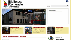 What Biblioteca.comune.cesenatico.fc.it website looked like in 2018 (5 years ago)