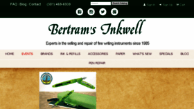 What Bertramsinkwell.com website looked like in 2018 (5 years ago)