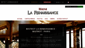 What Bistrotlarenaissance.fr website looked like in 2018 (5 years ago)