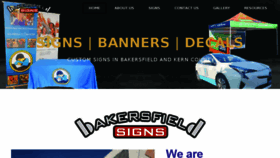 What Bakersfield-signs.com website looked like in 2018 (5 years ago)