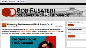 What Bobpusateri.com website looked like in 2018 (5 years ago)