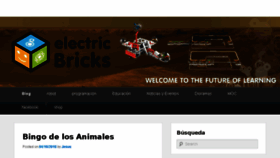 What Blog.electricbricks.com website looked like in 2018 (5 years ago)