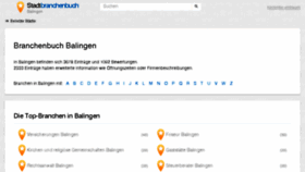 What Balingen.stadtbranchenbuch.com website looked like in 2018 (5 years ago)