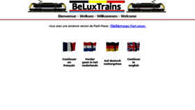 What Beluxtrains.net website looked like in 2018 (5 years ago)
