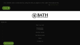 What Bath-racecourse.co.uk website looked like in 2018 (5 years ago)