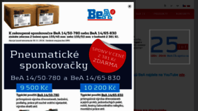 What Bea-cs.cz website looked like in 2018 (5 years ago)