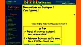 What Blablagues.net website looked like in 2018 (5 years ago)
