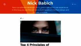 What Babich.biz website looked like in 2018 (5 years ago)