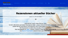 What Buecherrezensionen.org website looked like in 2018 (5 years ago)