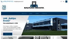 What Baltijosbrasta.com website looked like in 2018 (5 years ago)