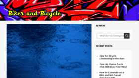 What Bikerandbicycle.com website looked like in 2018 (5 years ago)