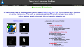 What Bestmetronome.com website looked like in 2018 (5 years ago)