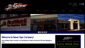 What Bauersignusa.com website looked like in 2018 (5 years ago)